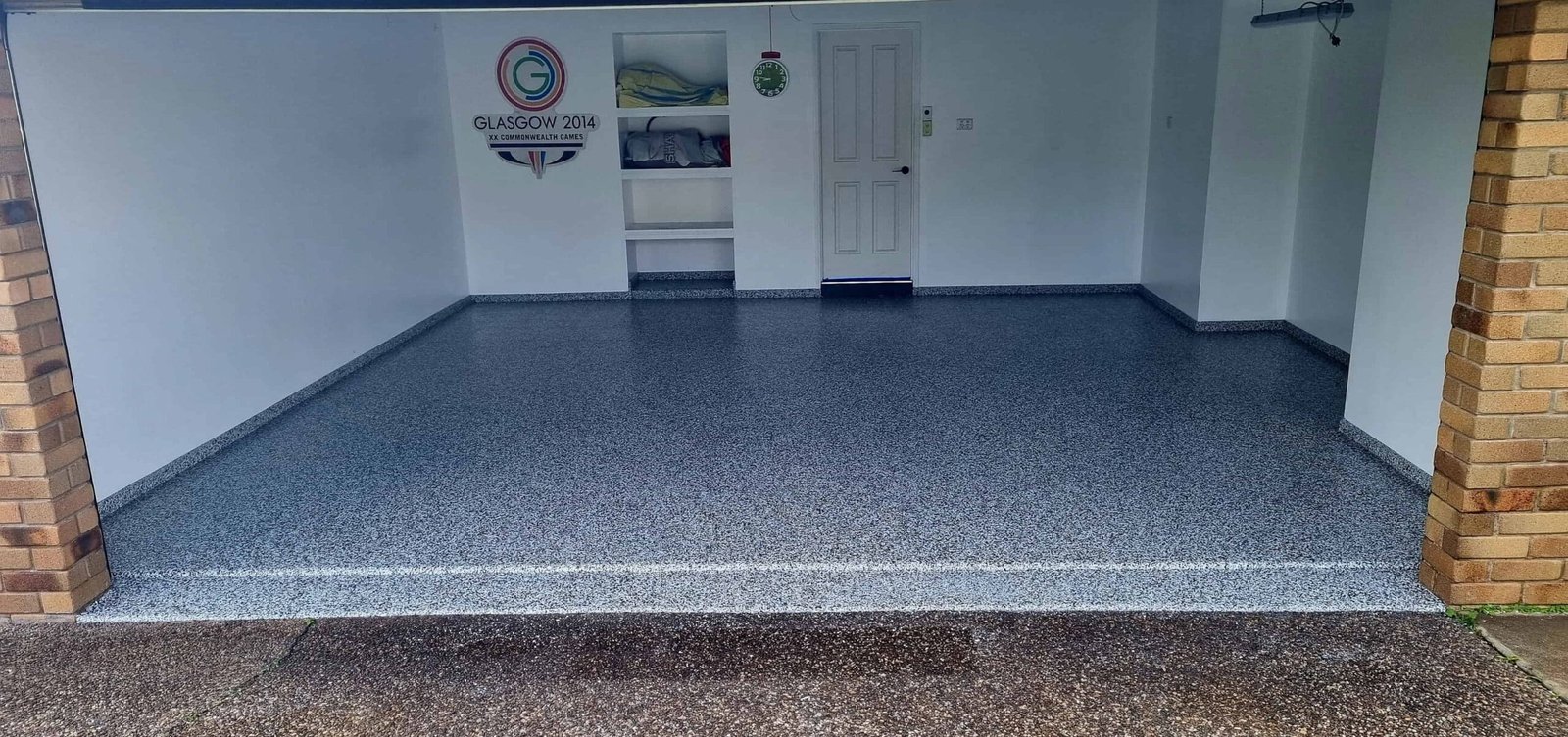 After epoxy garage floor Robina